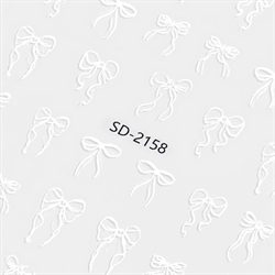 Hvide sløjfer klistermærker, SD-2158, GNB